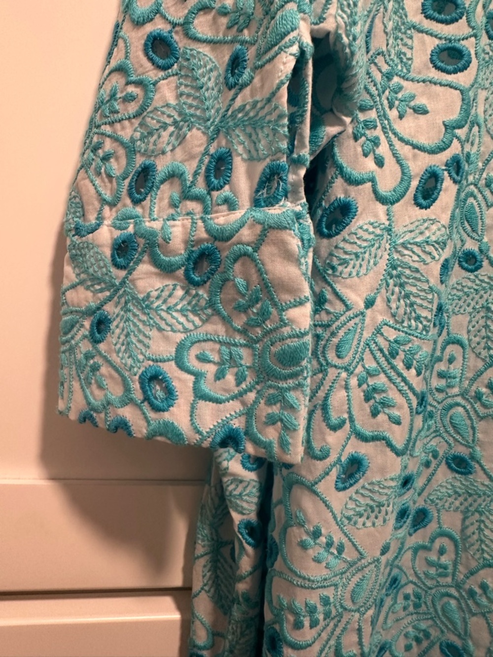 Light Blue Printed Maxi Dress by - Picture 4 of 4